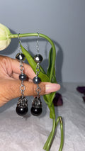 Midnight ball earrings