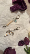 Angle and starfish bag charms