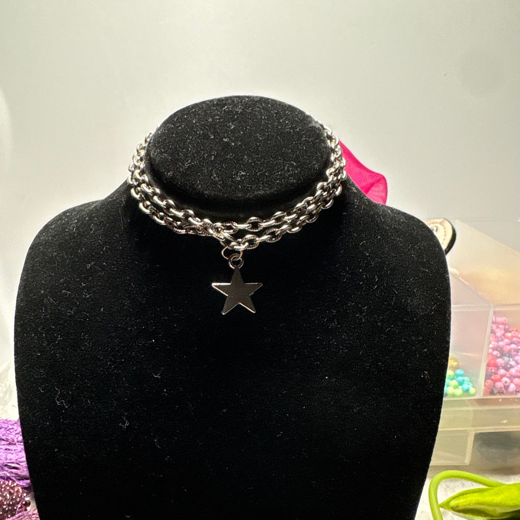 double chain star bracelet